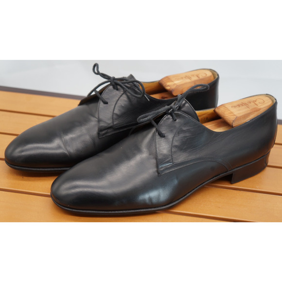 Bruno Magli Men’s Shoes Size 9 Black Plain Toe Oxfords Made In Italy Bolonga main image 5